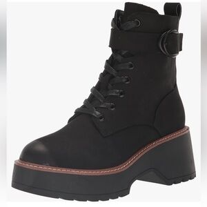 NEW Blondo x Zappos Goner Black waterproof combat ankle boot women size 6
